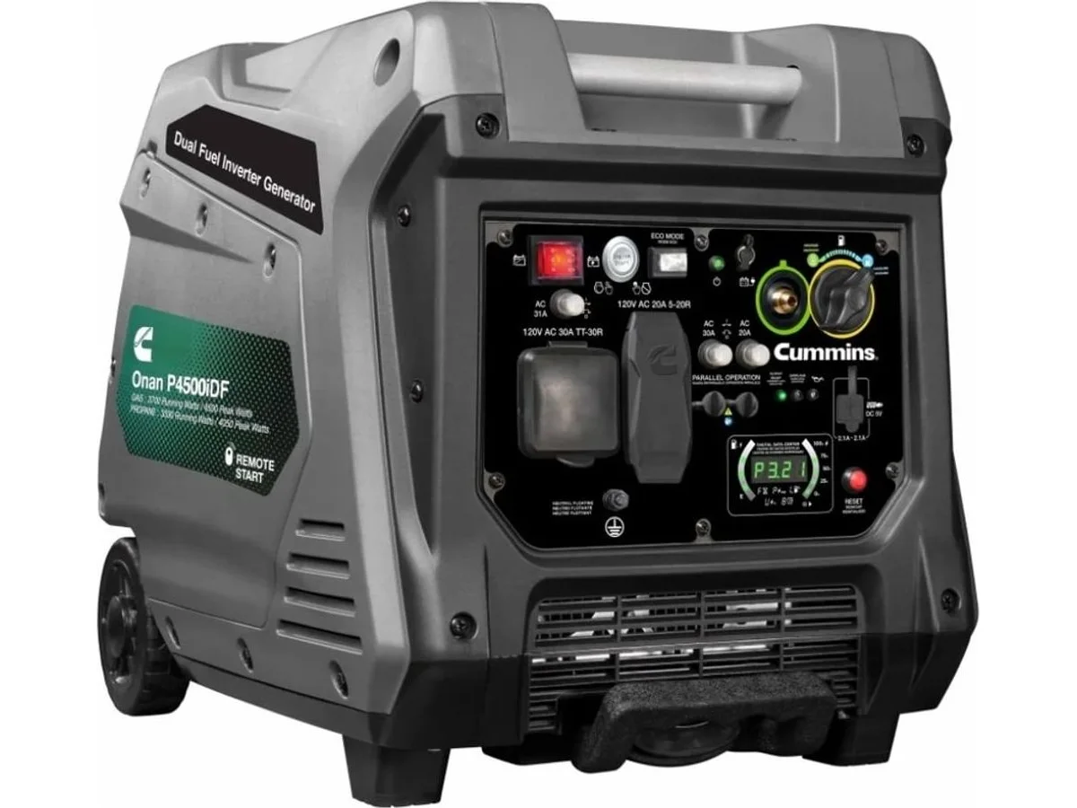 Cummins Onan P4500idf Gasoline / LP portable generator