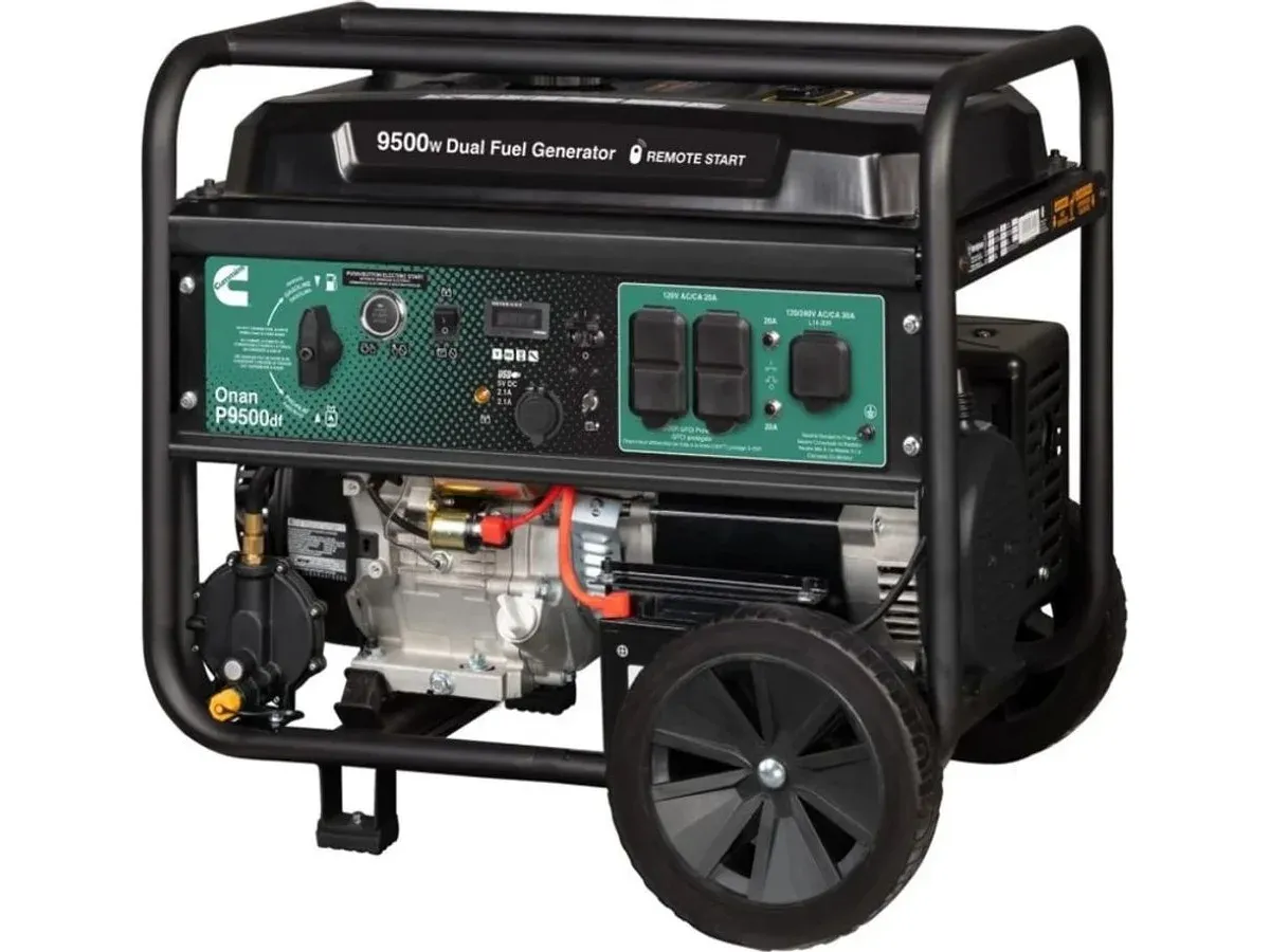 Cummins Onan P9500df Gasoline / LP portable generator